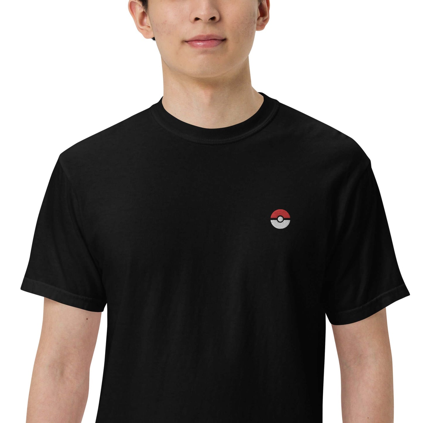 Camiseta Pokemon con Poké Ball Bordada - Estilo gruesa premium Unisex