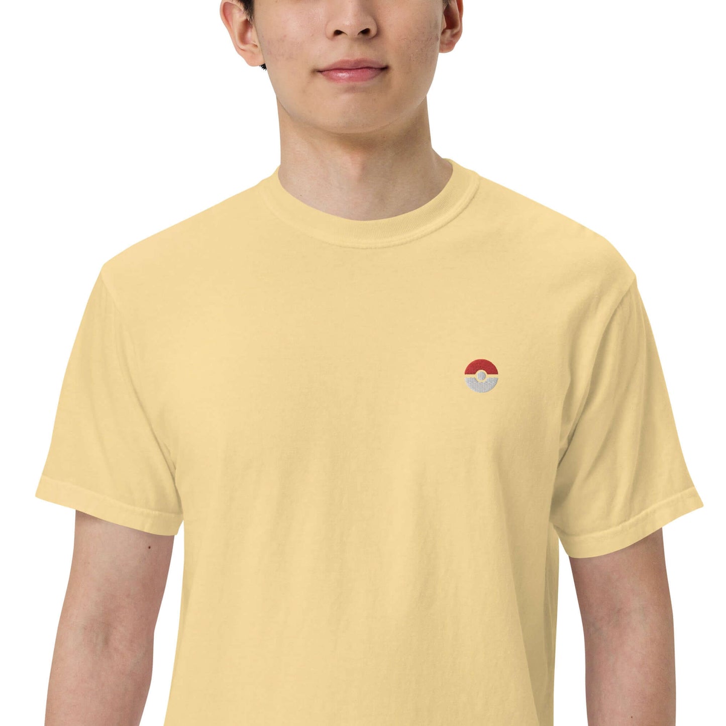 Camiseta Pokemon con Poké Ball Bordada - Estilo gruesa premium Unisex