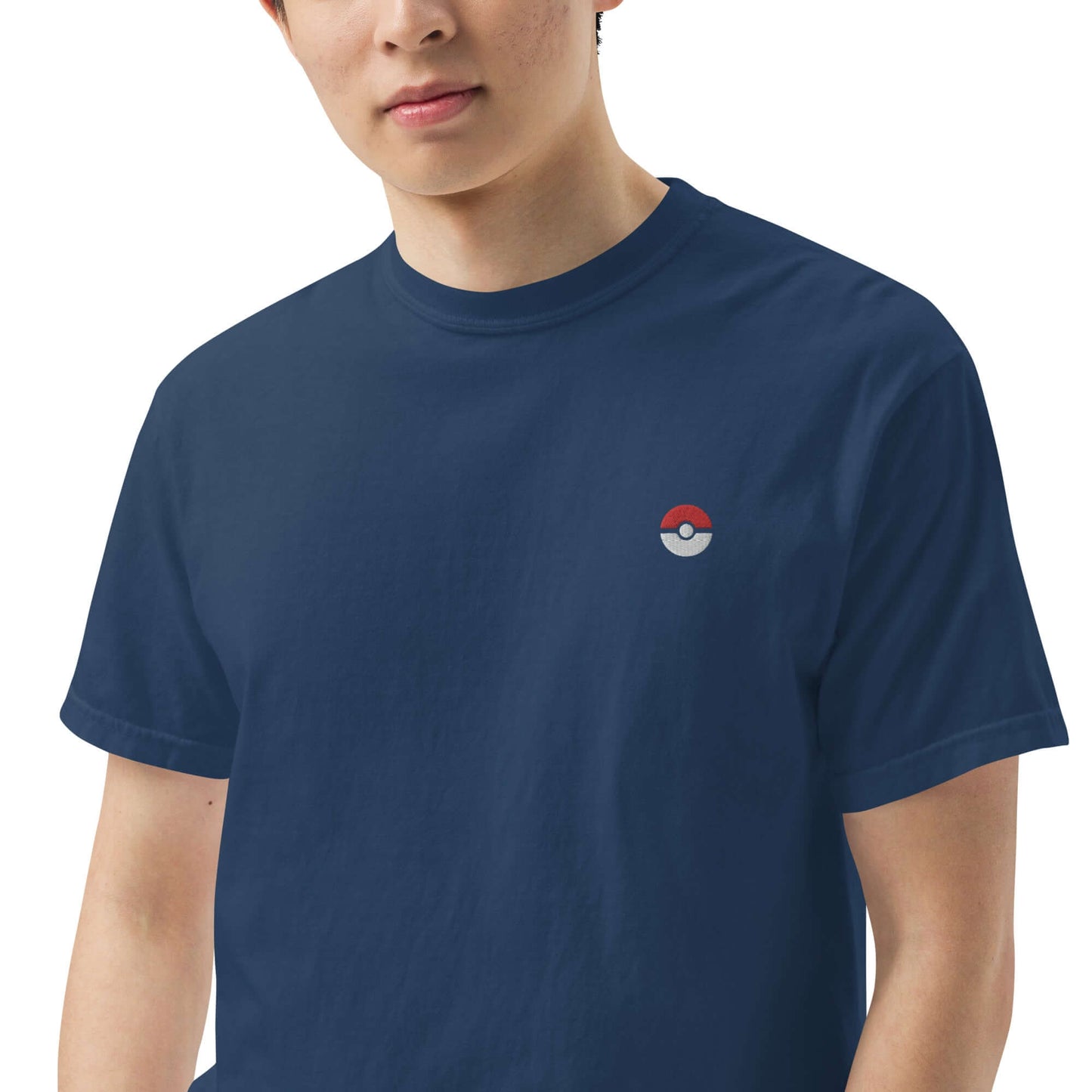 Camiseta Pokemon con Poké Ball Bordada - Estilo gruesa premium Unisex