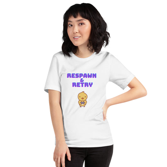 Respawn & Retry Camiseta de manga corta unisex - Fanatic Craft